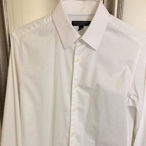 White dress button up shirt